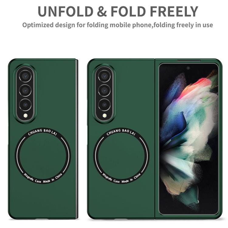 Funda de PC Kalebol MagSafe a prueba de golpes y esmerilada para Samsung Galaxy Z Fold6 (rosa)