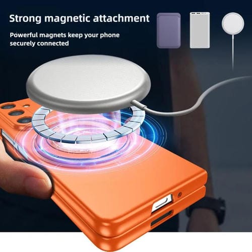 Funda para Samsung Galaxy Z Fold5 con soporte giratorio MagSafe Kalebol para PC (negra)