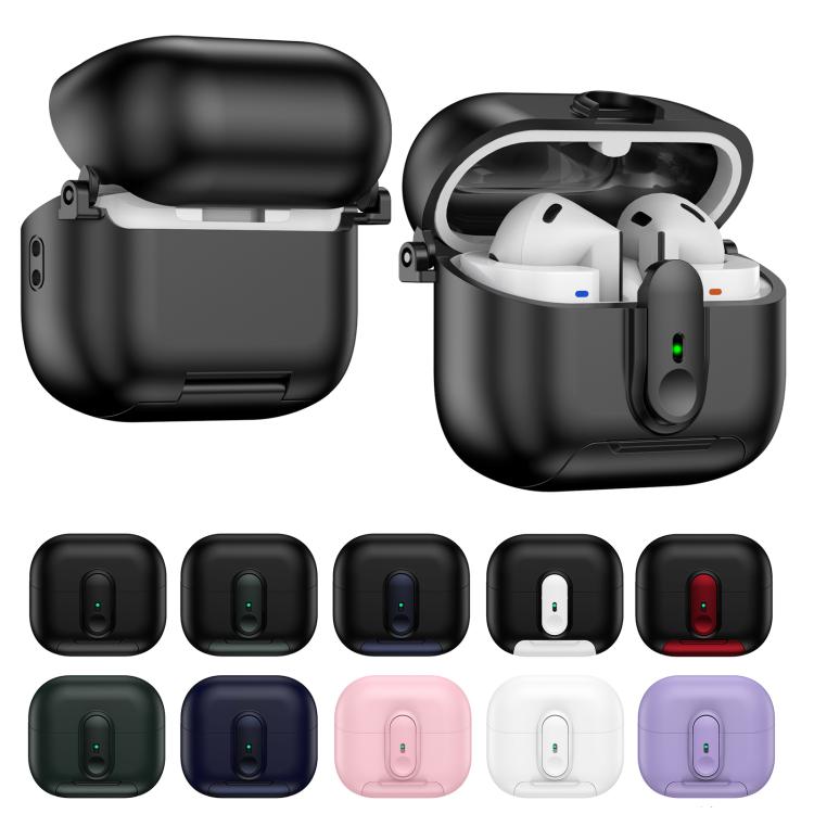Estuche de una pieza con cordón para auriculares inalámbricos Samsung Galaxy Buds 3/Buds 3 Pro (negro y verde militar)