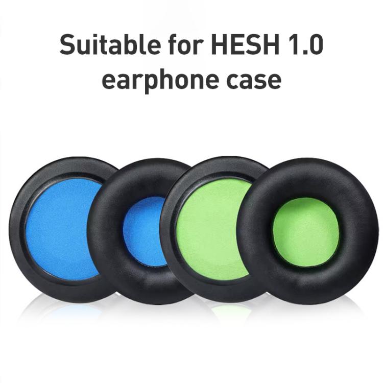Almohadillas de repuesto de cuero proteico para auriculares Skullcandy HESH 1.0 (negro) (paquete de 2)