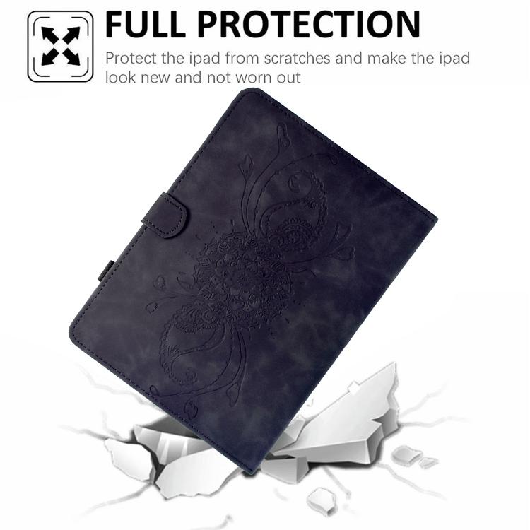 Funda de cuero inteligente con relieve Mandala para Xiaomi Redmi Pad 2 (negra)