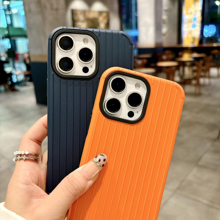 Funda MagSafe de cobertura total para iPhone 11 con diseño inspirado en equipaje (azul claro)