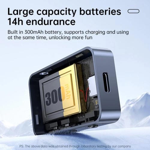 Adaptador de audio inalámbrico JS2 2 en 1 para coche, receptor y transmisor de audio de 3,5 mm (negro)