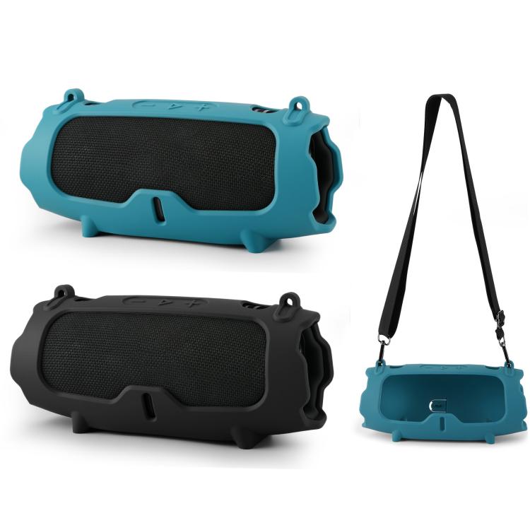 Funda protectora de silicona para altavoz portátil JBL Charge 6, funda blanda (azul)