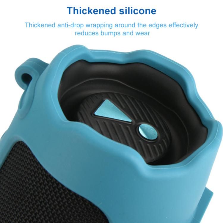 Funda protectora de silicona para altavoz portátil JBL Charge 6, funda blanda (azul)