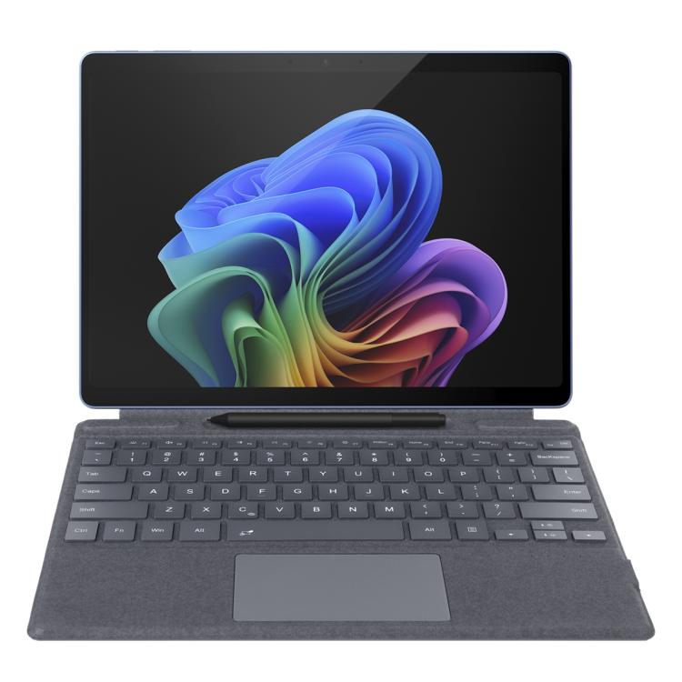 Teclado Bluetooth con retroiluminación de un solo color y panel táctil (gris) para Microsoft Surface Pro 9/10/11/12