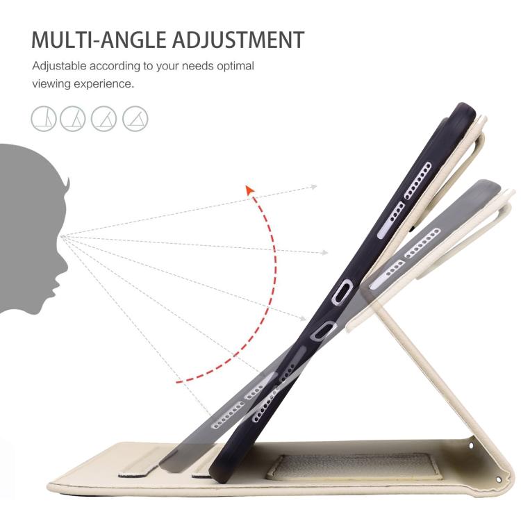 Funda inteligente de piel de lichi con tacto de gato para iPad Pro 13 (2024) (blanco albaricoque)