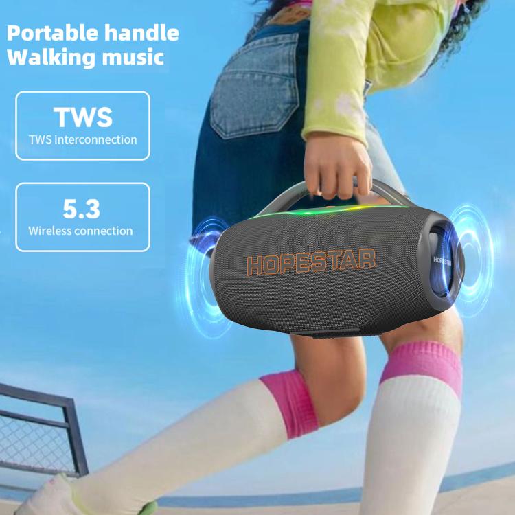 Altavoz Bluetooth portátil HOPESTAR H87 de 70 W para exteriores, resistente al agua, compatible con conector de 3,5 mm (azul marino)