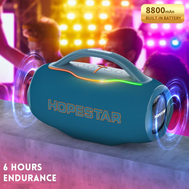 Altavoz Bluetooth portátil HOPESTAR H87 de 70 W para exteriores, resistente al agua, compatible con conector de 3,5 mm (negro)