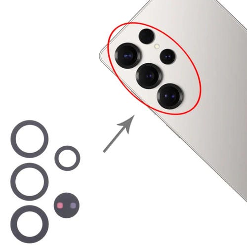 Set of 10 Rear Camera Lenses Samsung Galaxy S25 Ultra SM-S938B