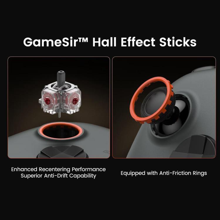 Mando inalámbrico GameSir Nova 2 Lite trimodo para Switch, Steam, PC, iOS y Android (blanco)
