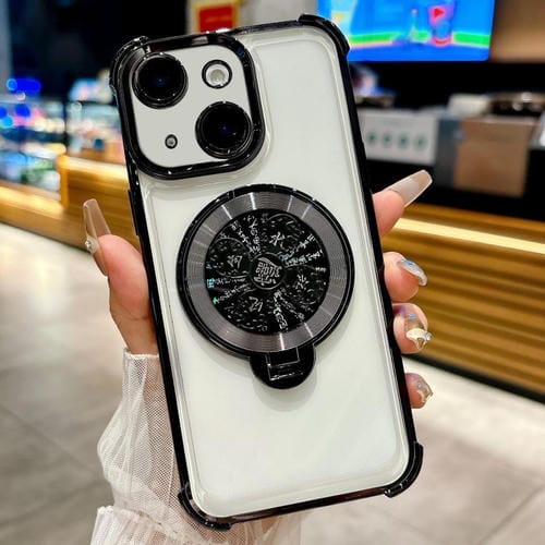 Funda con soporte giratorio para iPhone 14 (negra)