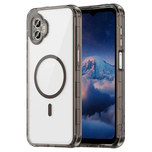 Funda híbrida de TPU y PC para Samsung Galaxy XCover7 Pro, a prueba de golpes y con protección MagSafe (negro transparente)