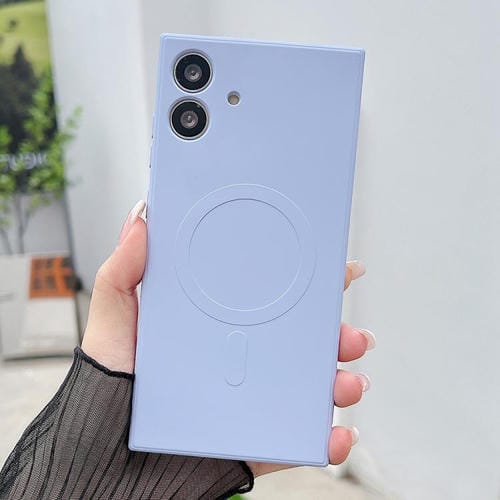 Funda magnética de silicona líquida MagSafe para Samsung Galaxy A06 4G/5G (azul Yuanfeng)