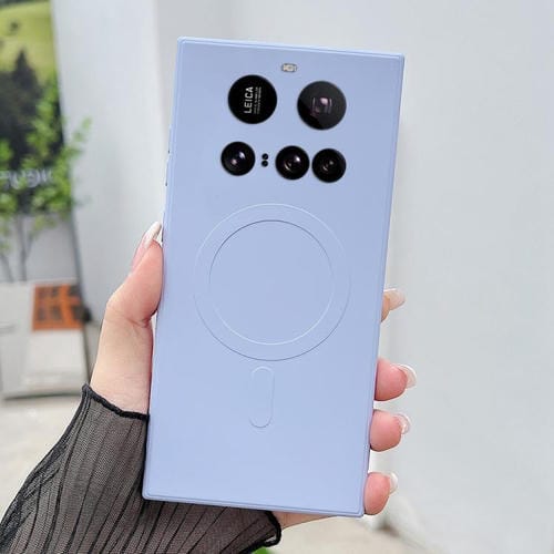 Funda magnética de silicona líquida MagSafe para Xiaomi 15 (azul Yuanfeng)