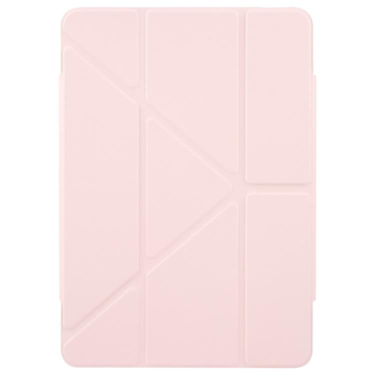 Funda de cuero acrílico deformable con doble cierre magnético desmontable para Xiaomi Pad 7/7 Pro (rosa)