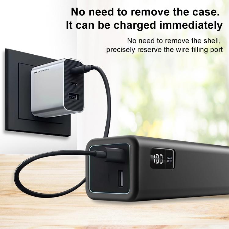 Funda protectora de silicona transparente para batería externa CUKTECH 15 SE de 20000 mAh y 100 W