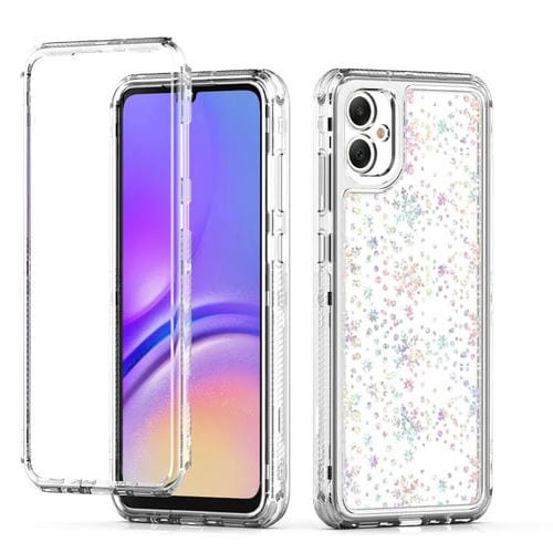 Funda de acrílico transparente con efecto láser para Samsung Galaxy A05 (copo de nieve)