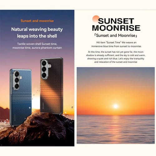 Funda de cuero magnético con textura tejida de Kevlar SULADA para Samsung Galaxy Z Fold7 5G (azul)