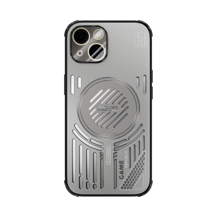 Funda ABEEL Ice Fox Series para iPhone 15 con disipador de calor Magsafe (gris titanio)