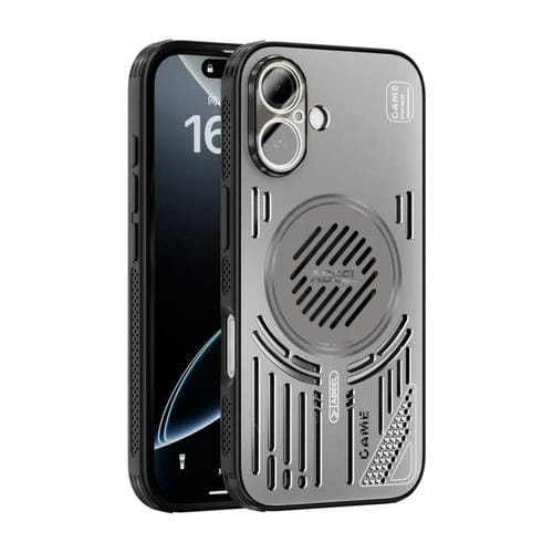 Funda ABEEL Ice Fox Series para iPhone 16 con disipador de calor Magsafe (gris titanio)