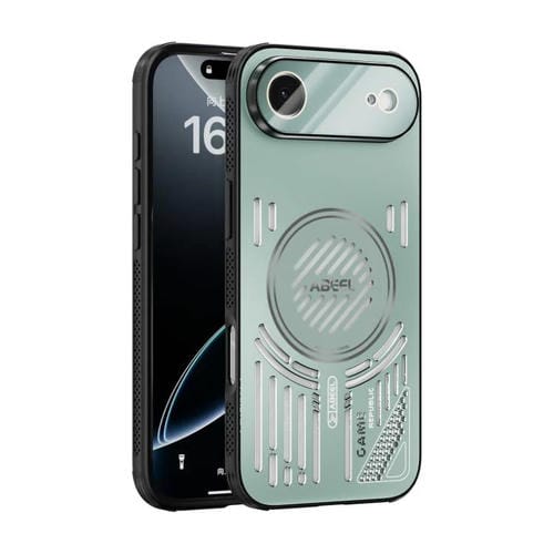 Funda con disipador de calor magnético ABEEL Ice Fox Series para iPhone 17 Air (verde claro)