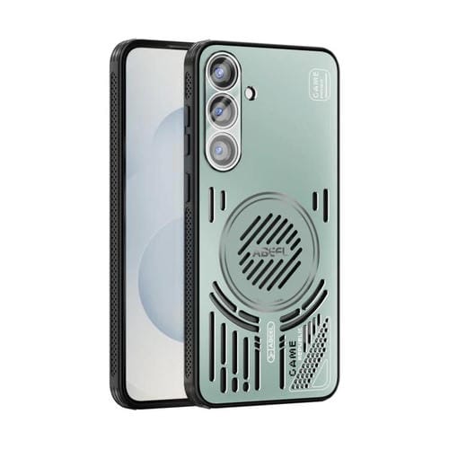 Funda con disipador de calor Magsafe para Samsung Galaxy S25+ 5G ABEEL Ice Fox Series (verde claro)