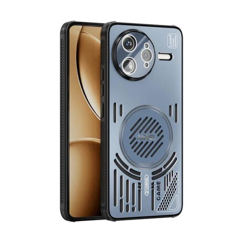 Funda para Redmi K80 Pro ABEEL Ice Fox Series con disipador de calor Magsafe (azul)