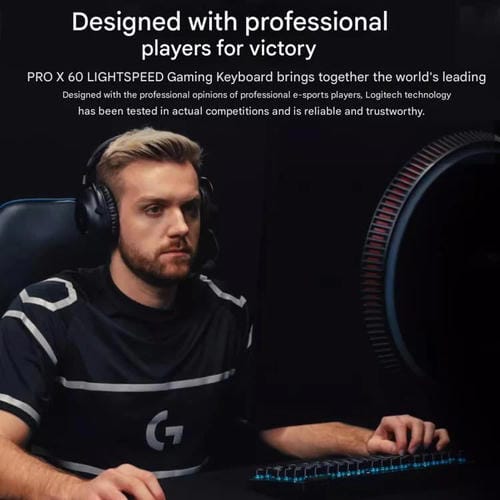 Teclado inalámbrico Logitech G PRO X 60 LIGHTSPEED interruptores ópticos GX-T (Blanco)