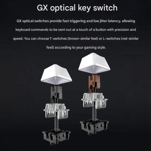 Teclado inalámbrico Logitech G PRO X 60 LIGHTSPEED interruptores ópticos GX-T (Rosa)