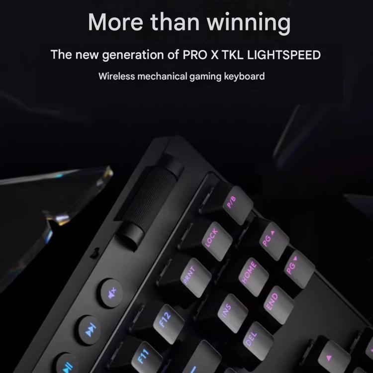 Teclado inalámbrico Logitech G PRO X TKL interruptores mecánicos GX-T (Rosa)