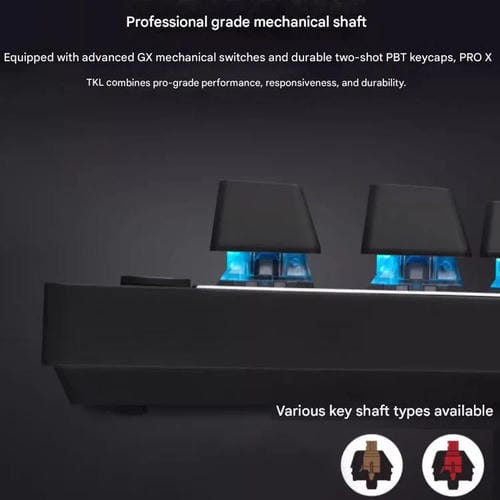 Teclado inalámbrico Logitech G PRO X TKL interruptores mecánicos GX-T (Rosa)