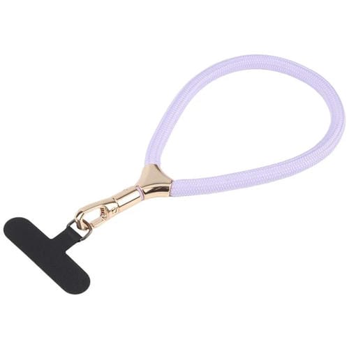 8mm Adjustable Gold Buckle Wrist Short Strap Anti-lost Mobile Phone Lanyard(Purple)