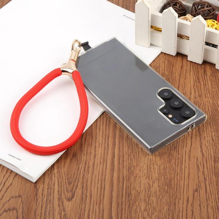 8mm Adjustable Gold Buckle Wrist Short Strap Anti-lost Mobile Phone Lanyard(Dark Blue Orange Dot Colorful)