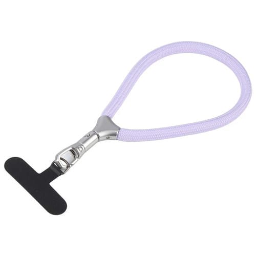 8mm Adjustable Silver Buckle Wrist Short Strap Anti-lost Mobile Phone Lanyard(Purple)