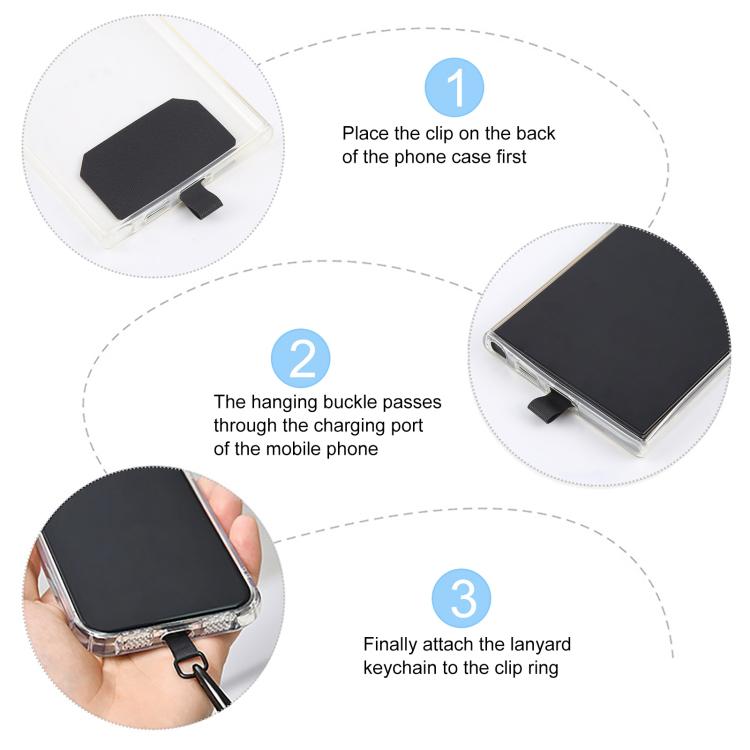8mm Adjustable Silver Buckle Wrist Short Strap Anti-lost Mobile Phone Lanyard(Midnight Blue)