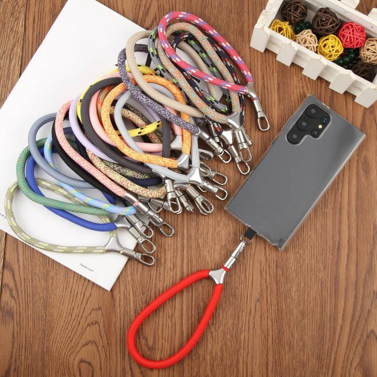 8mm Adjustable Silver Buckle Wrist Short Strap Anti-lost Mobile Phone Lanyard(Midnight Blue)