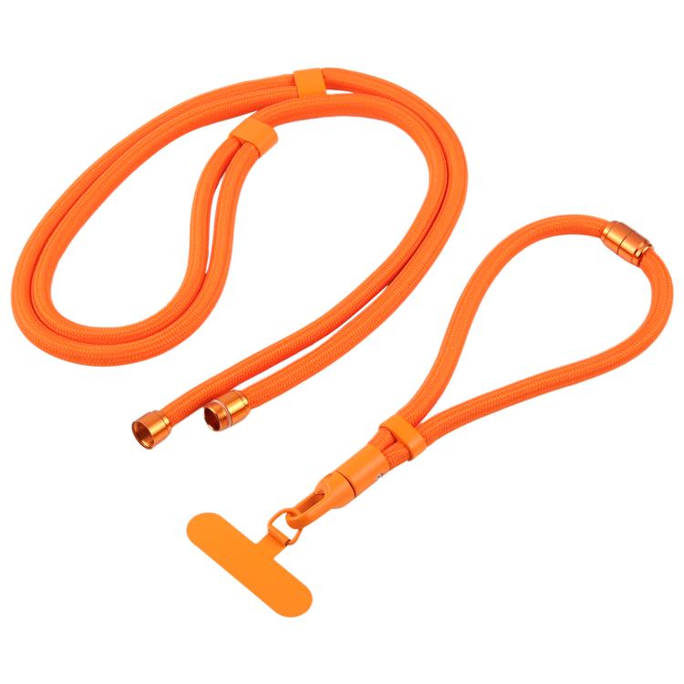 7mm 3 in 1 Threaded Adjustable Crossbody Mobile Phone Lanyard(Space Grey)