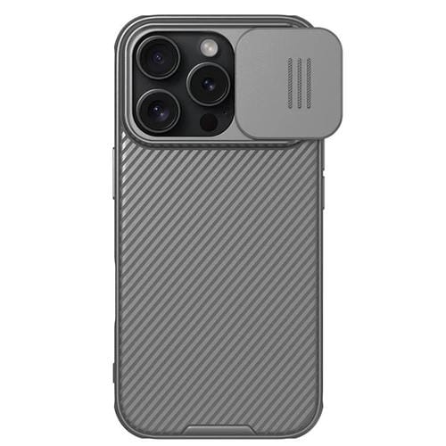 Funda NILLKIN CamShield Pro para PC para iPhone 16 Pro (gris)