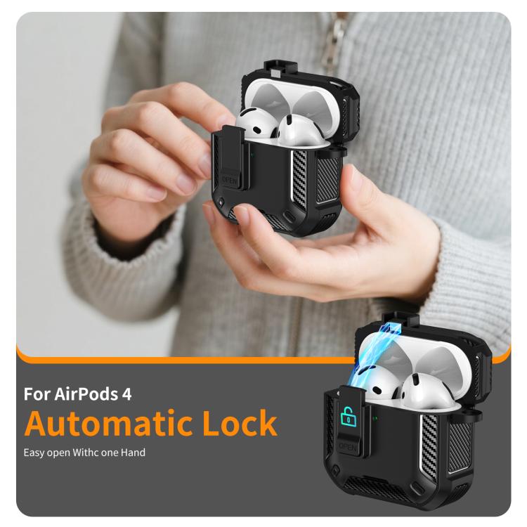 Estuche magnético MagSafe de dos colores para AirPods Pro con soporte y cierre de seguridad (negro y azul)