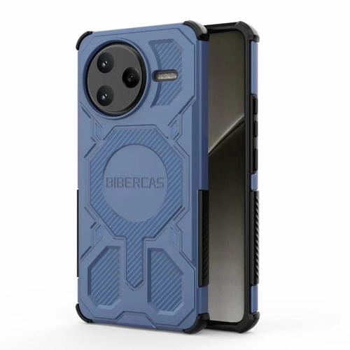 Funda BIBERCAS Real Color Series MagSafe a prueba de golpes para Redmi K80 Pro (azul)