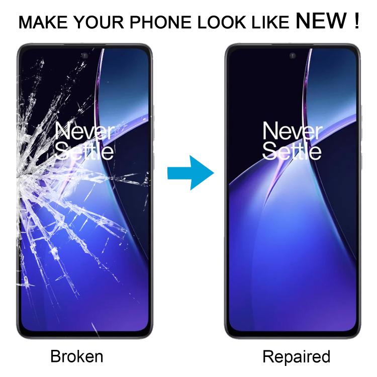 Lente de cristal exterior de pantalla frontal para OnePlus Nord CE4 Lite con adhesivo OCA ópticamente transparente
