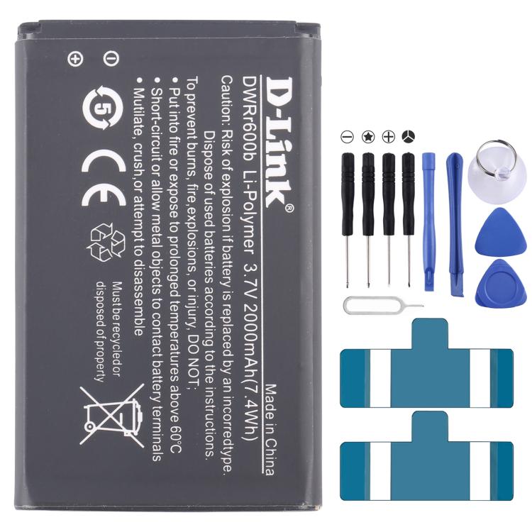 Reemplazo de batería de 2000 mAh para D-Link BM600 DWRr600b DWRr600b