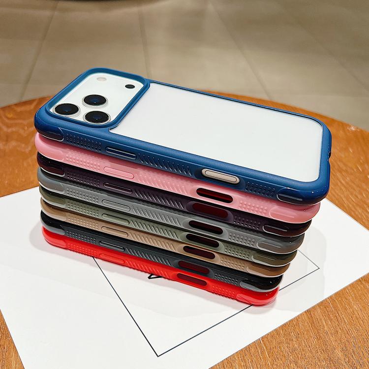 Funda de acrílico transparente de TPU con borde liso para Samsung Galaxy S25 Edge 5G (marrón)