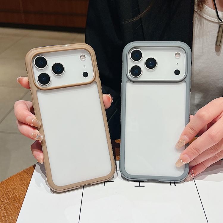 Funda de acrílico TPU transparente con borde liso para Samsung Galaxy S25+/S24+ 5G (negro)