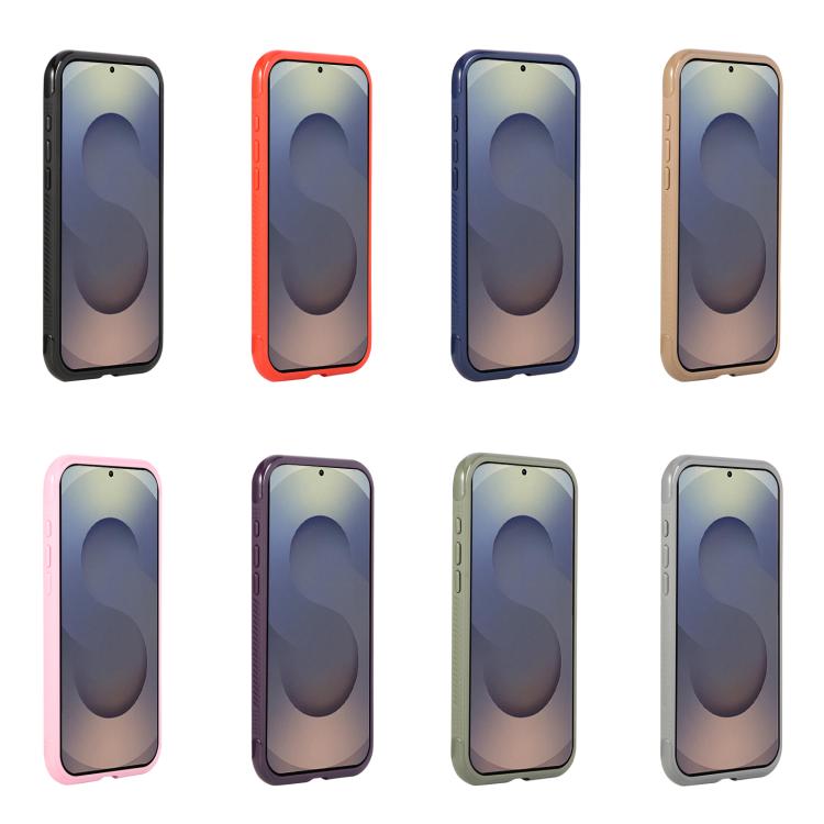Funda magnética MagSafe transparente con borde liso para Samsung Galaxy S25 Ultra/S24 Ultra 5G (gris)