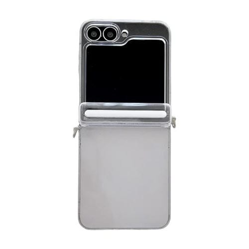 Funda transparente con eje y hebilla lateral para Samsung Galaxy Z Flip6