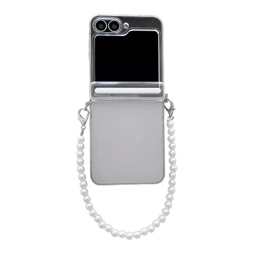 Funda transparente con hebilla lateral y pulsera para Samsung Galaxy Z Flip5