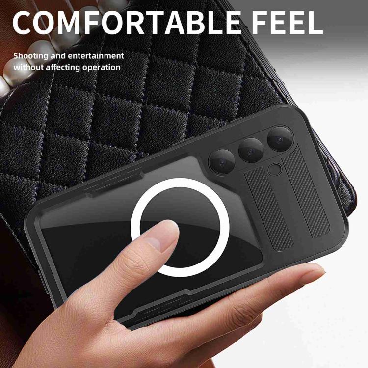 Funda RedPepper para Samsung Galaxy S25+ 5G, resistente al agua IP68, triple protección MagSafe (negra)