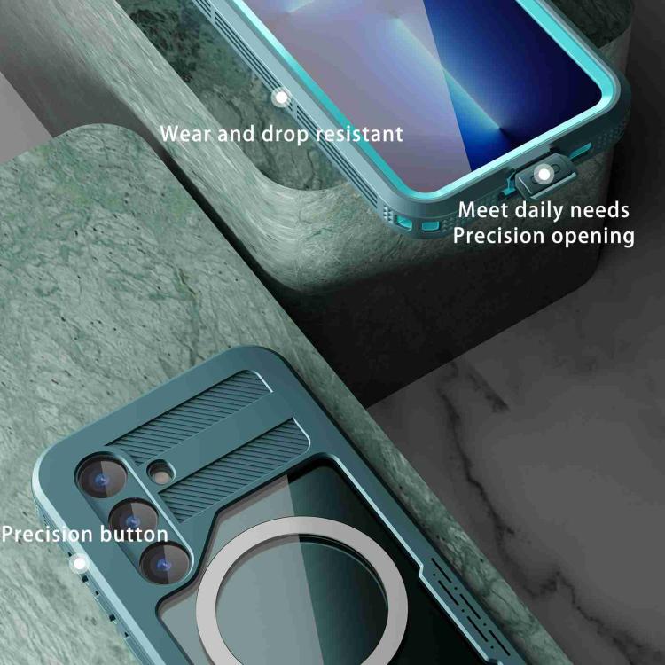 Funda RedPepper con triple protección MagSafe IP68 para Samsung Galaxy S24+ 5G (azul)